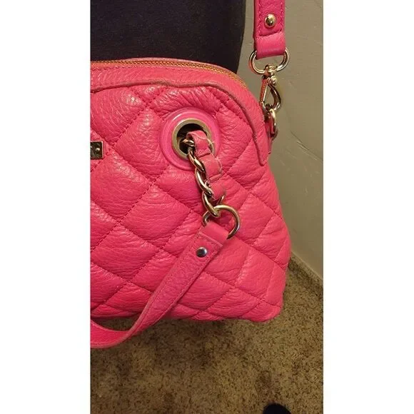 Kate Spade New York Small Georgina Gold Coast Shoulder Bag Hot Pink - Picture 4 of 10